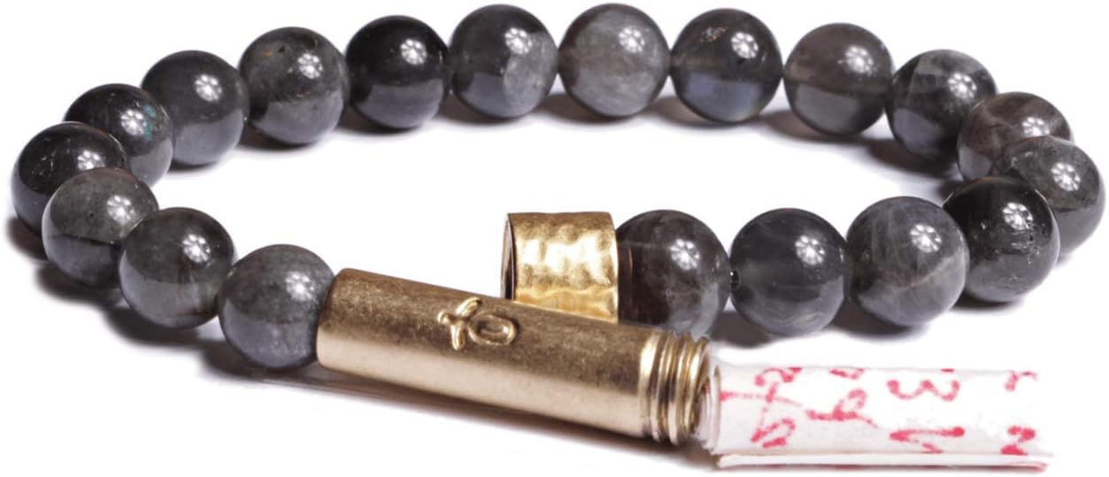 Wishbeads Intention Bracelet for Women - Write your wish, tuck it inside, and wear as a daily reminder to take action