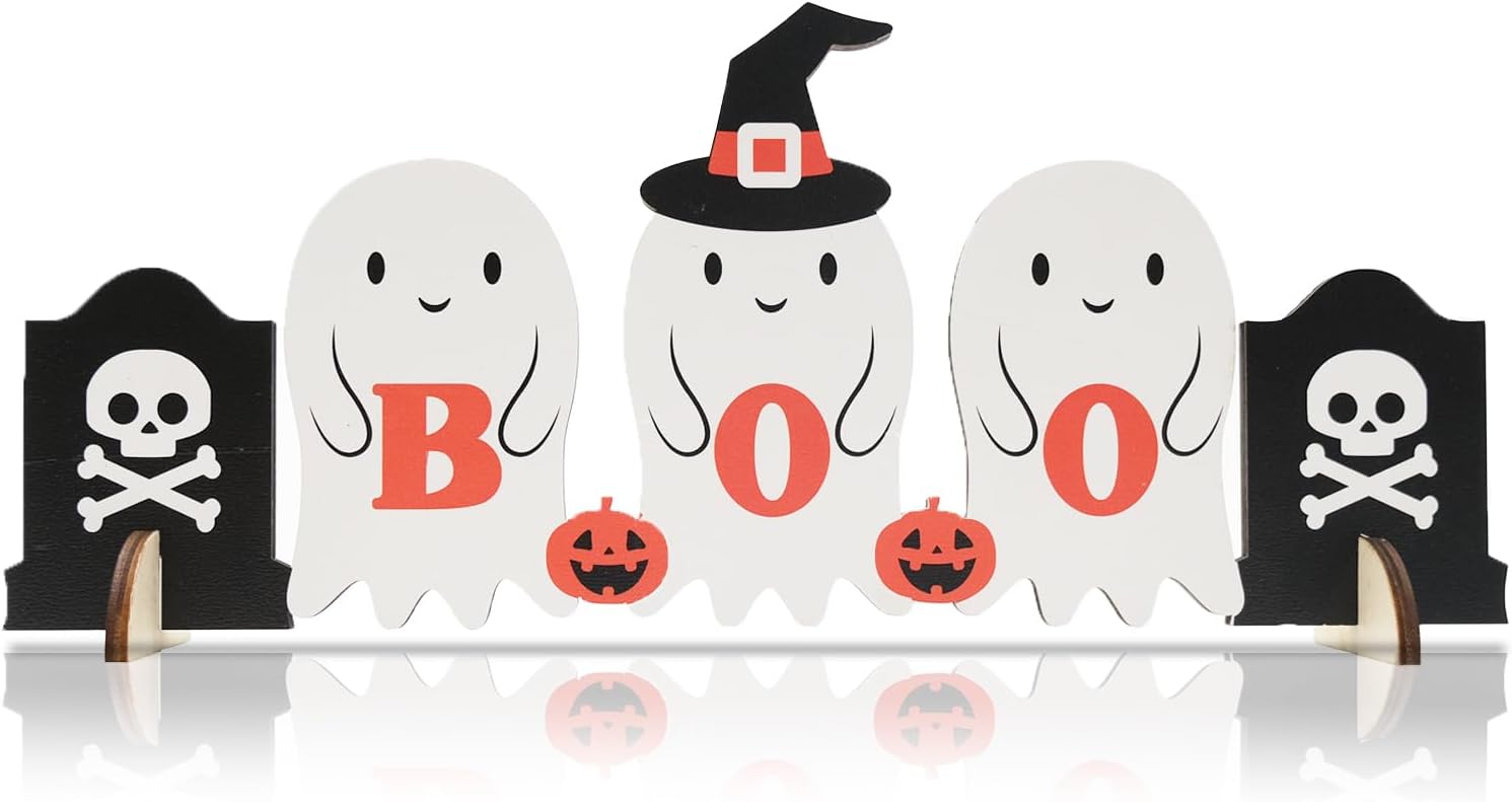 GERBAINI Cute Ghost Halloween Decorations Indoor, Ghost