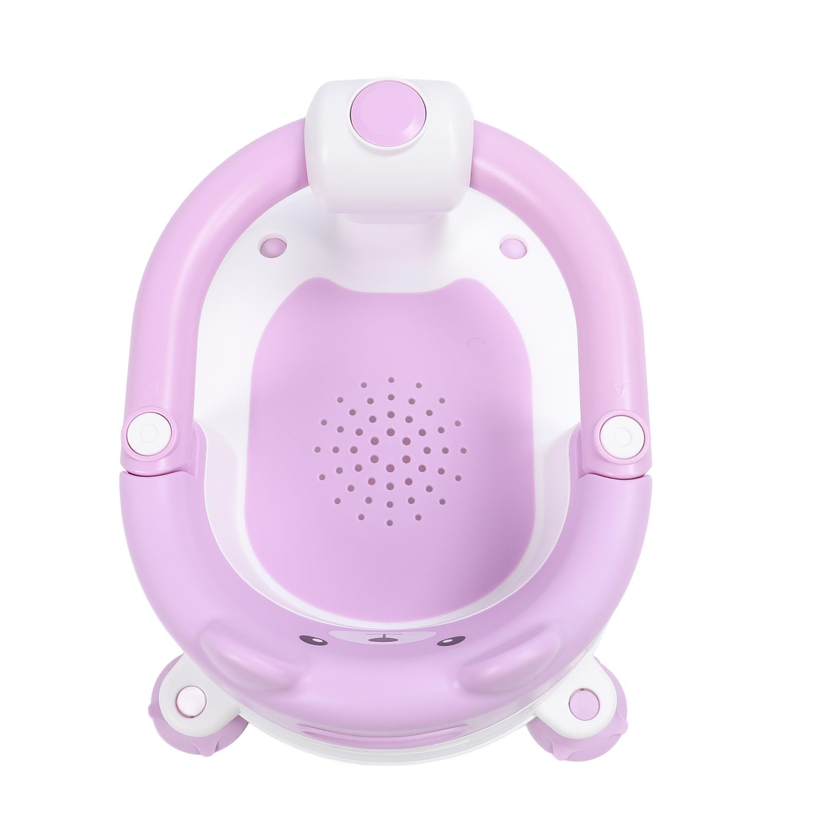 Seggiolino da Bagnetto per Bambini 6 mesi+, Seggiolone da Bagno per Neonati, Seggiolone da Doccia Portatile, Seggiolino da Bagno Antiscivolo, Sgabello da Doccia per Neonato per (Viola)
