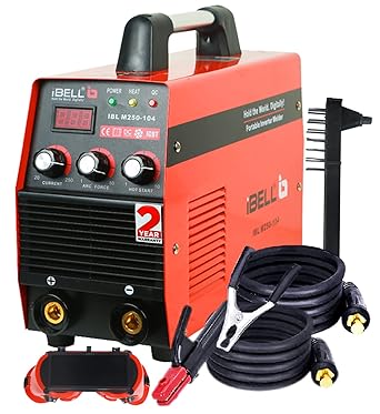 iBELL Heavy Duty Inverter ARC Welding Machine (IGBT) 250A with Hot Start, Anti-Stick Functions, Arc Force Control - 2 Year Warranty