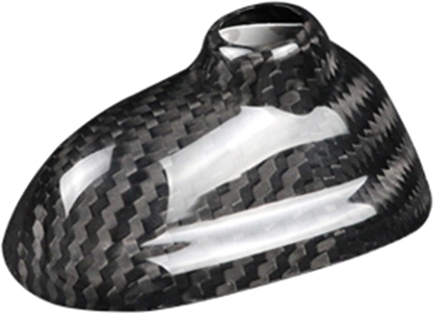 Carbon Fiber Car Shark Fin Cover Compatible with Mini Cooper R55 2007-2014 & R56 2006 2007 2008 2009 2010 2011 2012 2013(Red)