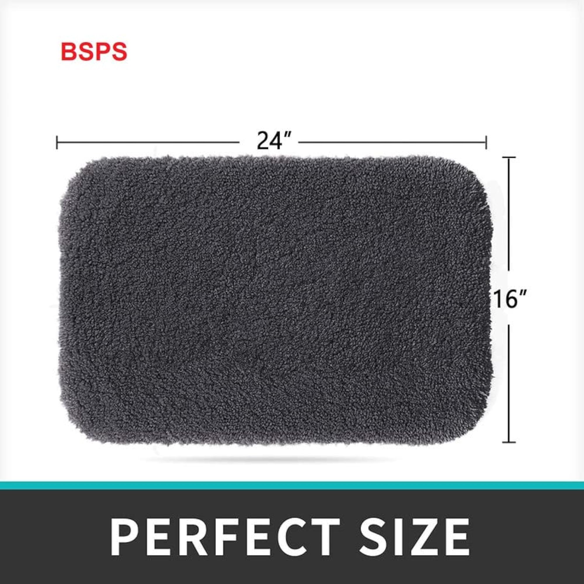 Premium Microfiber Bath Mat, Super Absorbent