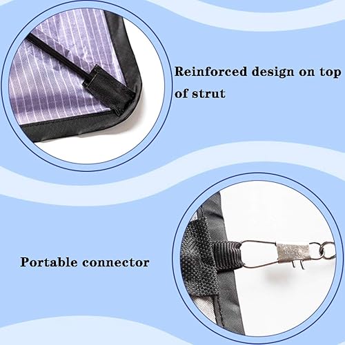 Miniatura 6 de ZYCSKTL Cometas para adultos, cometa creativa de tótem triángulo del rey lobo, juguetes voladores aéreos a gran escala para exteriores, un regalo