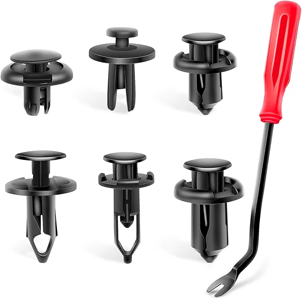 Nilight 120PCS Car Retainer 6.3mm 8mm 9mm 10mm Expansion Screws Replacement Kit Bumper Push Rivet Clips for Honda Acura GM Chrysler Ford Toyota Lexus
