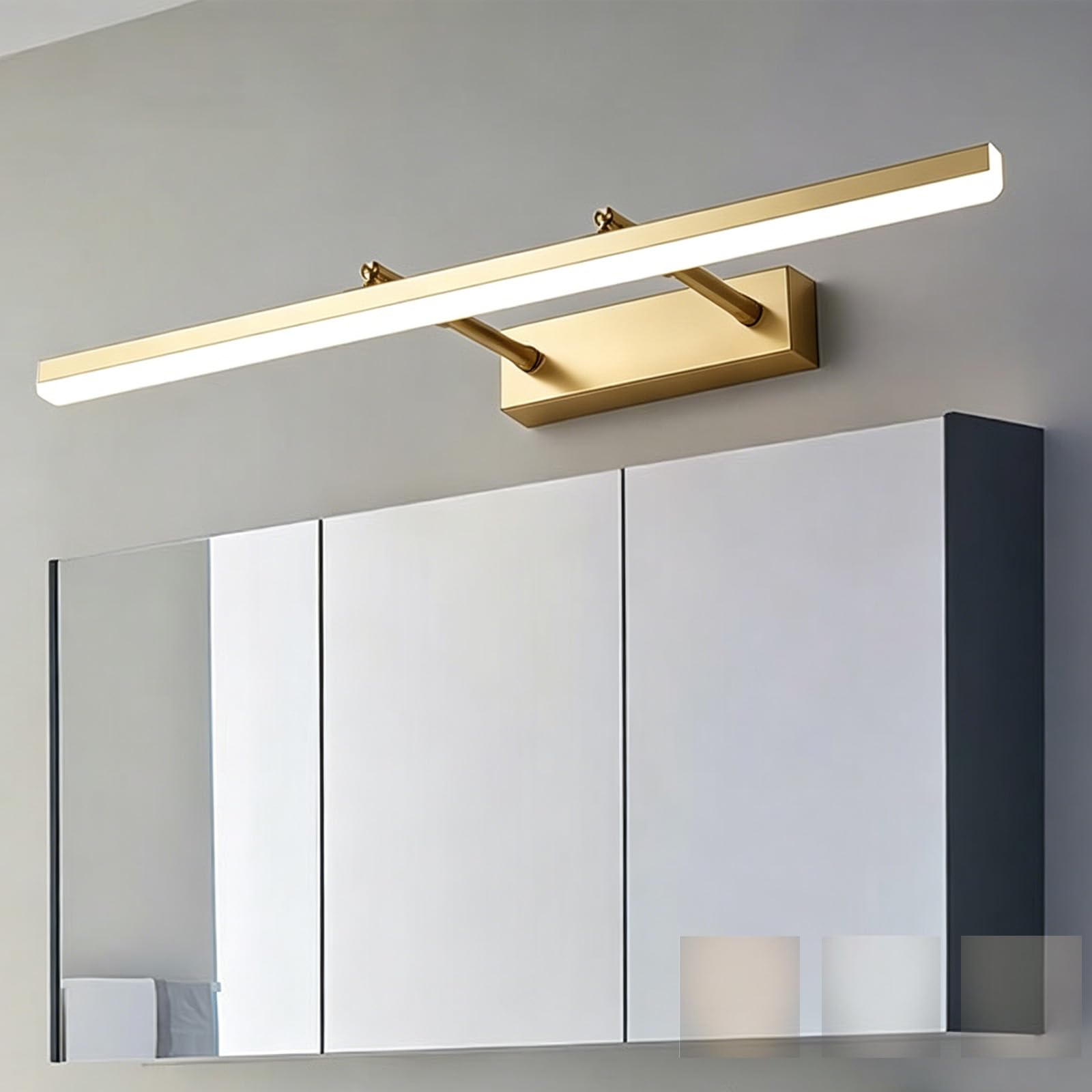 Luz de pared LED regulable para el espejo del baño y tocador moderno de dormitorio 8