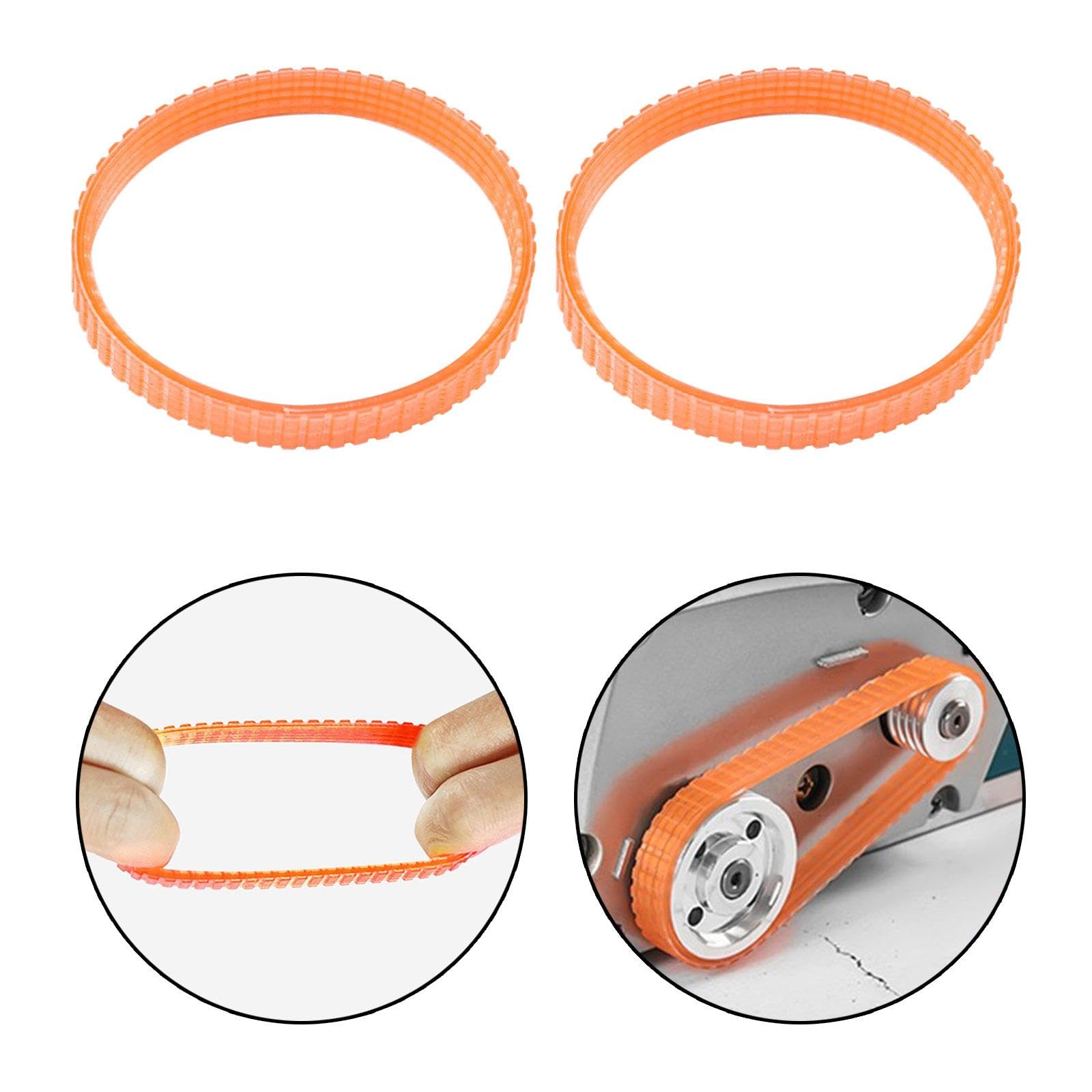 Milageto 2 cinghie di trasmissione per pialla, accessori, circonferenza 238 mm, parti di ricambio per utensili di carpenteria per pialla elettrica da 82 mm, nylon