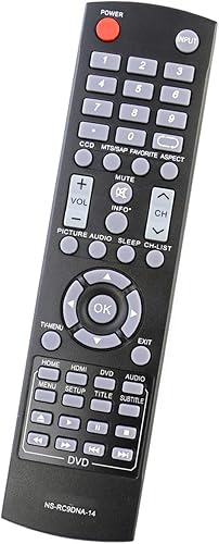 Miniatura 4 de Nuevo control remoto NS-RC9DNA-14 NSRC9DNA14 compatible con Insignia LED TV DVD NS-28DD220NA16 NS28DD310NA15 NS-28DD310NA15 NS32DD200NA14