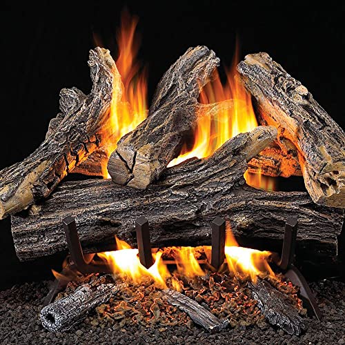 Procom Wan18N-2 Natural Gas Vented Fireplace Logs Set With Match Light, Use With Natural Gas, 45000 Btu, Heats Up To 1650 Sq. Ft, Realistic Painted, 18 Inches #TOP1