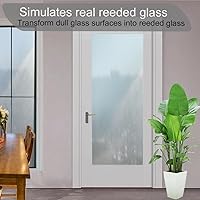 Vista 2 de Película de privacidad para ventana, calcomanía decorativa translúcida 3D para ventana, cubierta de ventana estática para bloqueo solar, sin