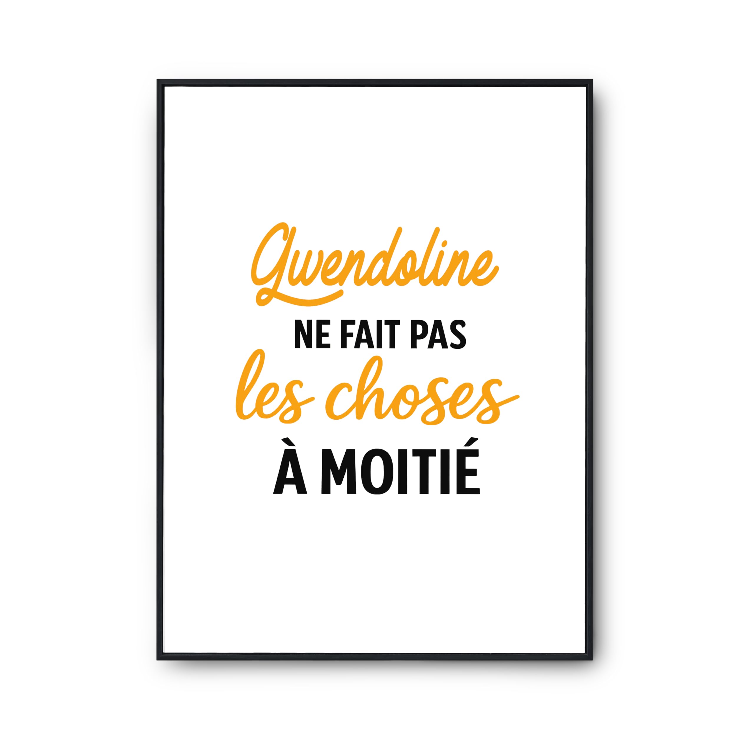 Affiche Gwendoline pour rompre la monotonie d'une déco murale