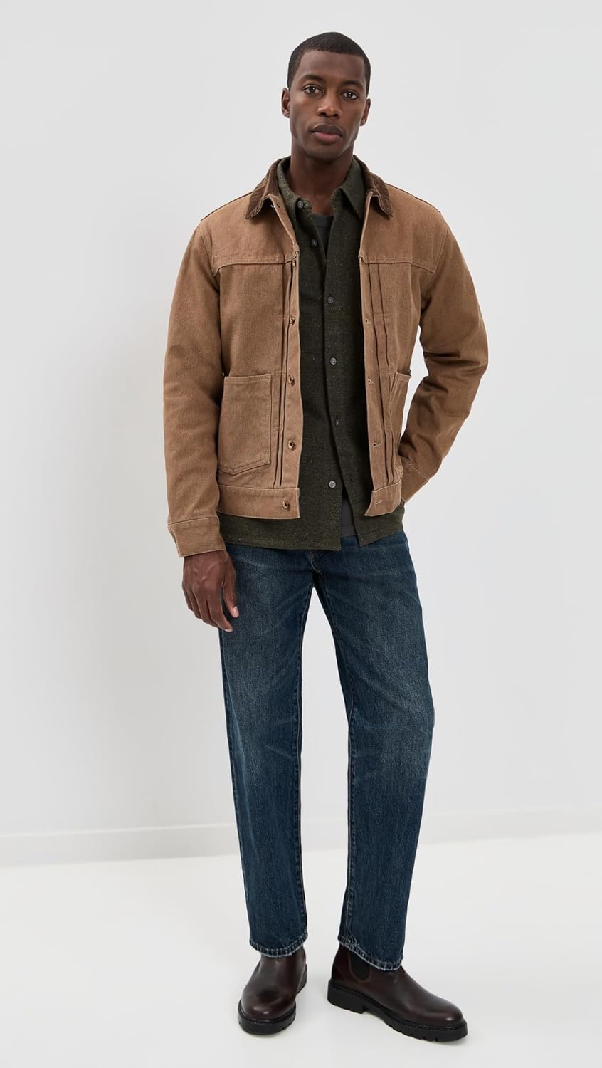 The Ryder Jacket in Tobacco Chipped Canvas - Image 5