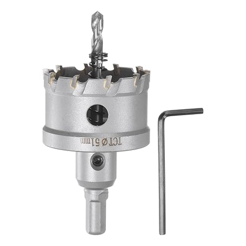 Cortador de carburo TCT de sierra de agujero de metal, 2.008 in de diámetro para acero inoxidable, metal disponible en Yaxa Venezuela