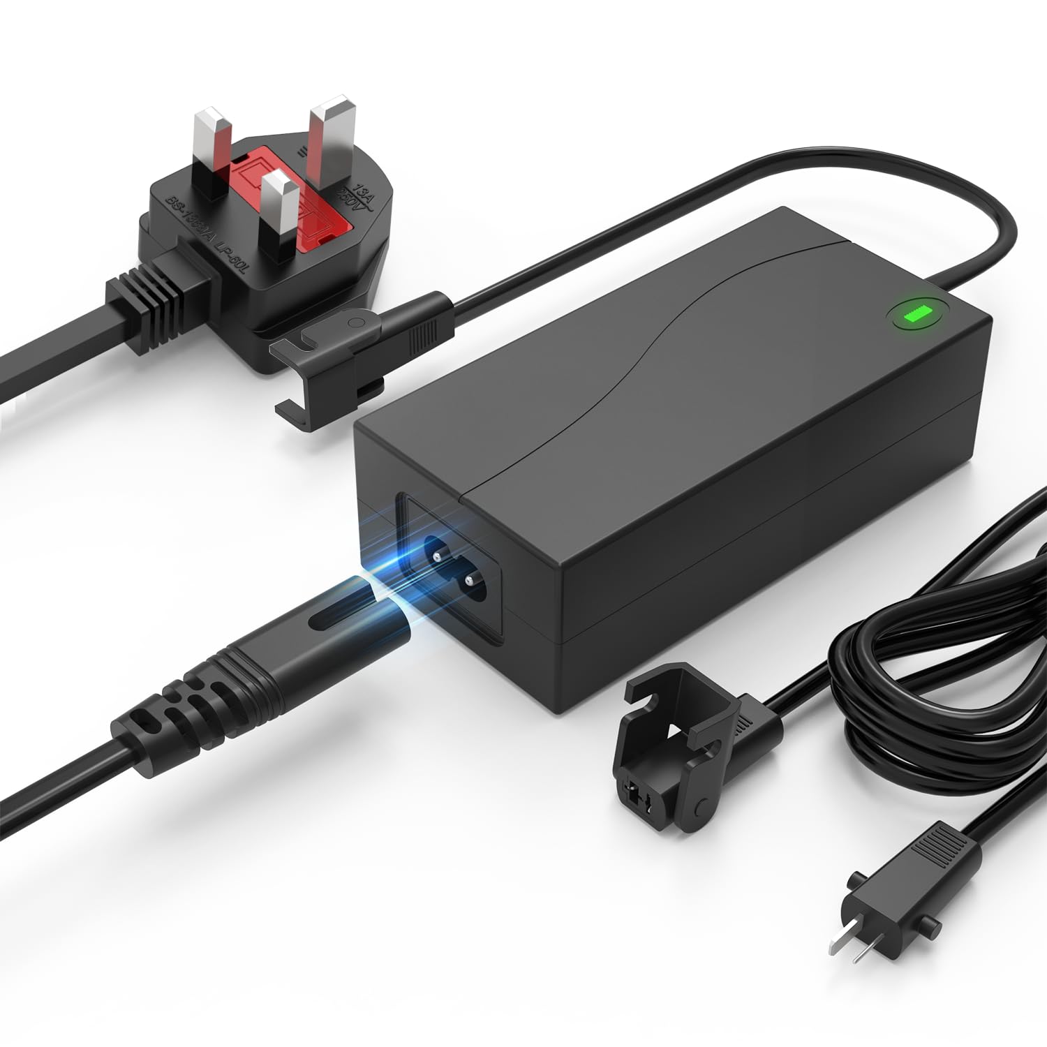Power Recliner Power Supply, AC/DC Switching Power Supply Transformer 2-pin 29V 2A Adapter with AC Power Cord Universal for Lift Chair, Recliner Sofa, Recliner Couch,12Ft