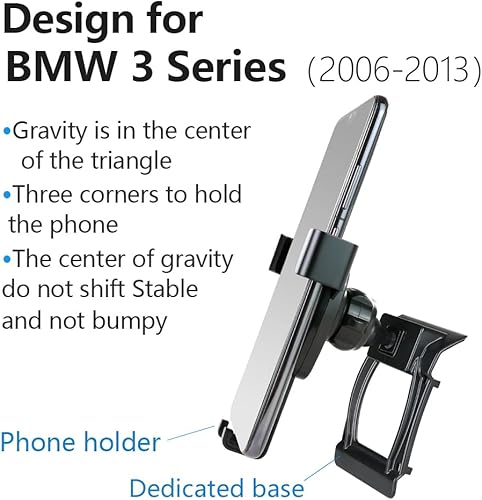 Miniatura 6 de Soporte para teléfono de coche para 2005-2012 BMW Serie 3 Sedan E90 E92 E93 323 325i 328i 330i 335i 335d Accesorios de automóvil Soporte de