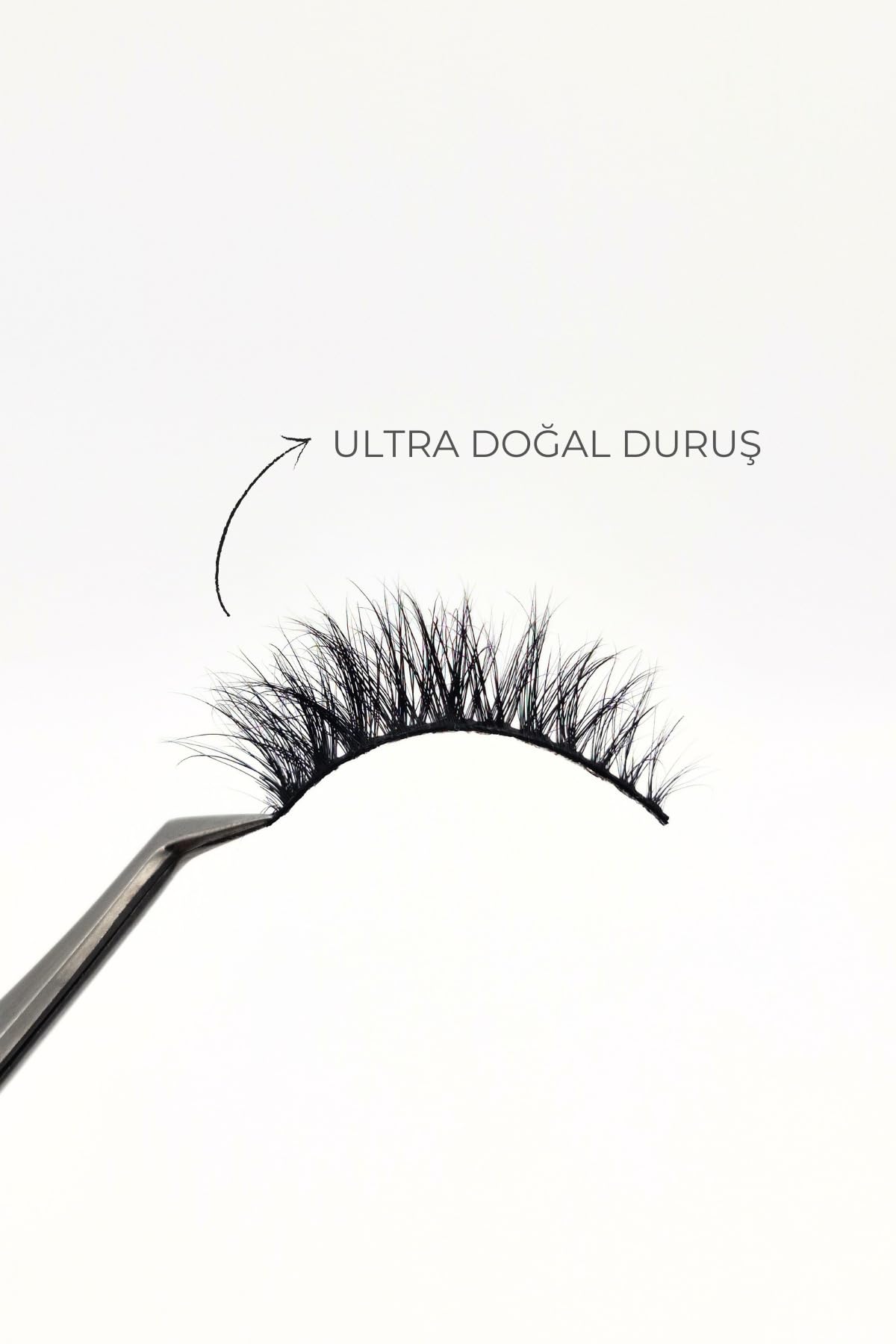 ruby face Doğal Görünümlü Gerçek Kıl Tam Boy İpek Takma Kirpik (1 Çift) - Mink Eyelash No: N02