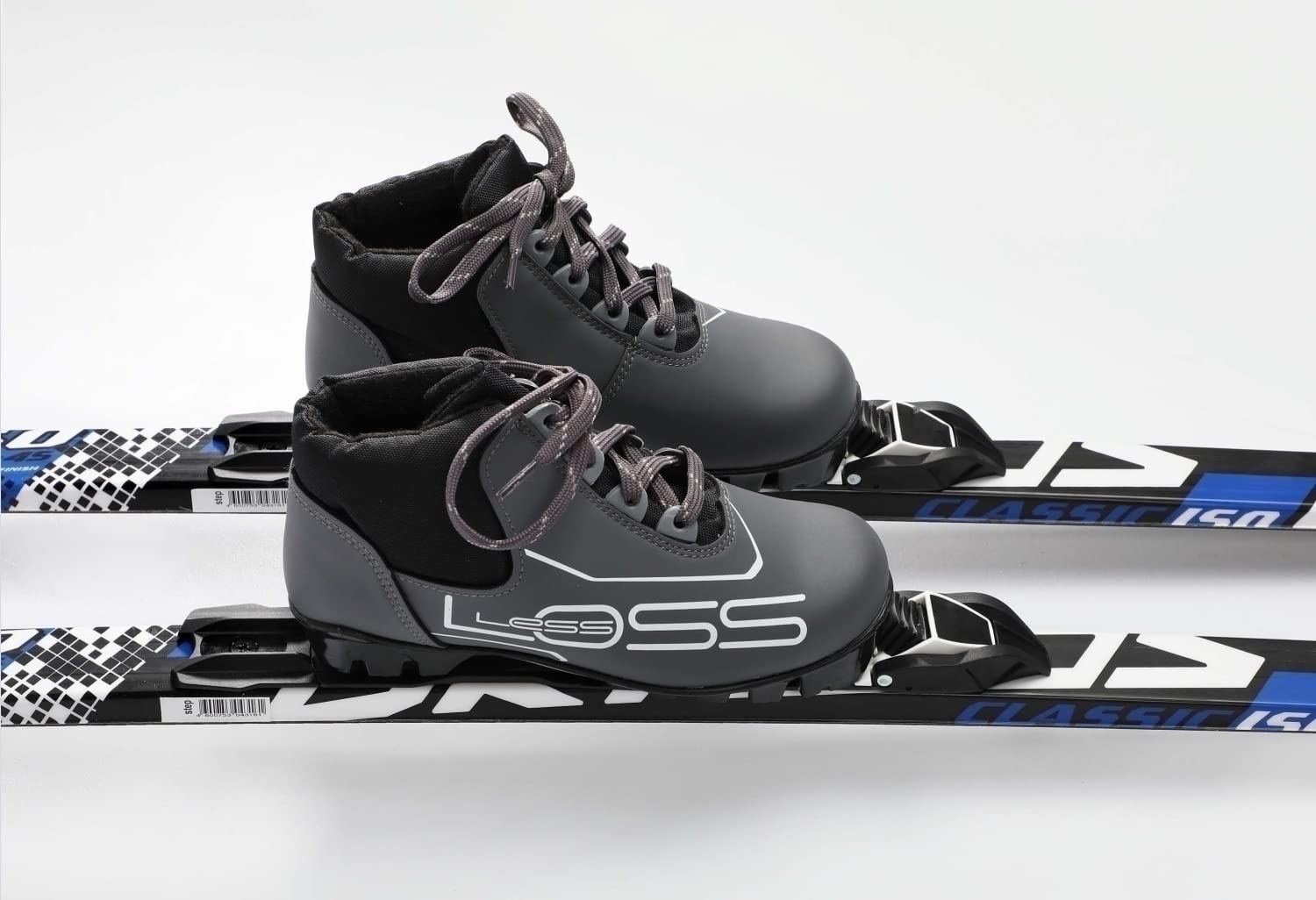 Skiwax Europe Langlauf Ski Set für Kinder: Langlauf Ski + Bindung+ Langlaufschuhe - Länge: 150cm