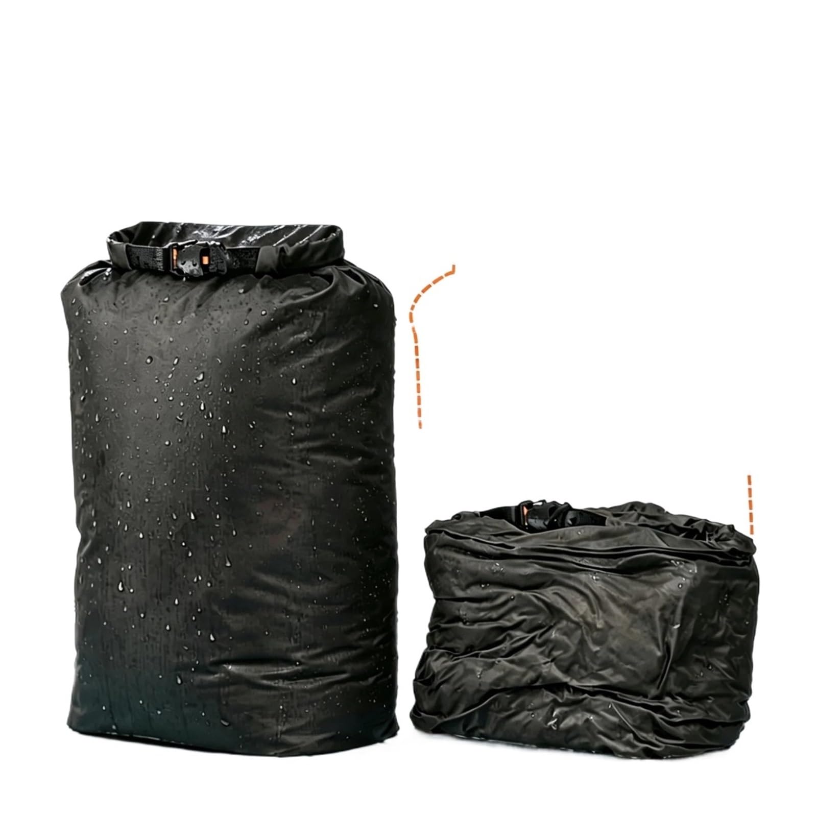 Bolsas de Compresión al Vacío Bolsa de almacenamiento compresión al vacío | Bolsa de equipaje impermeable de gran capacidad portátil Bolsa de ropa(Black-38L,Color1)