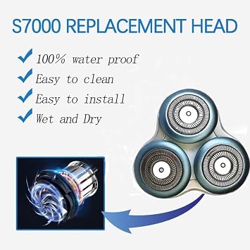 SH70 Replacement Heads for Philips Norelco Series 7000 Shavers, SH70 New Upgraded Heads Compatible with Philips Electric Razor S7100, S7700, S7500, SH70,S9000