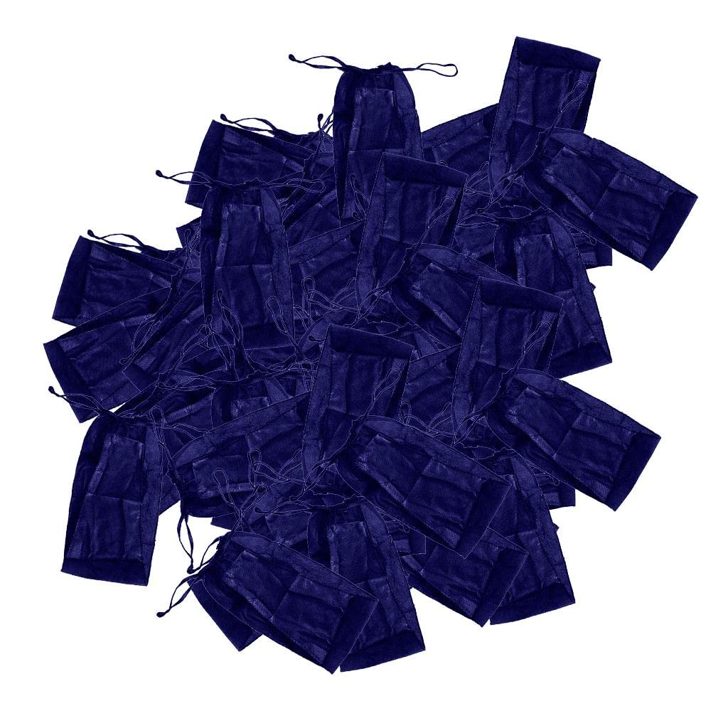 100Stk. Unisex Einweg Unterhose Unterwäsche Tanga Einwegslips Einmalslips aus Vliesstoff - Blau