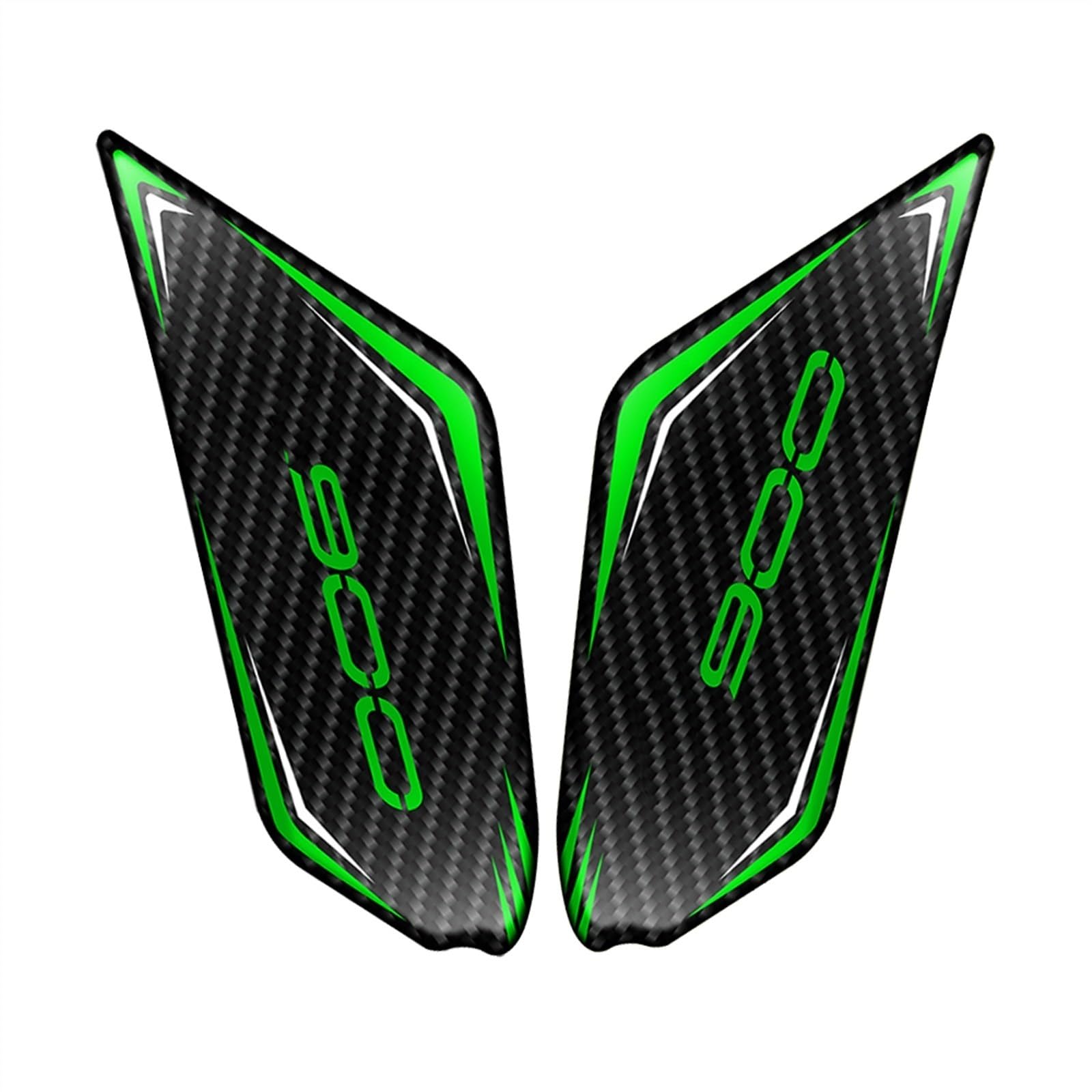 Motorcycle Tank Pad Grips Protector Sticker Fishbone Non-Slip Side Fuel for Kawasaki for Z900 2021 Fairing Sticker(Color5)