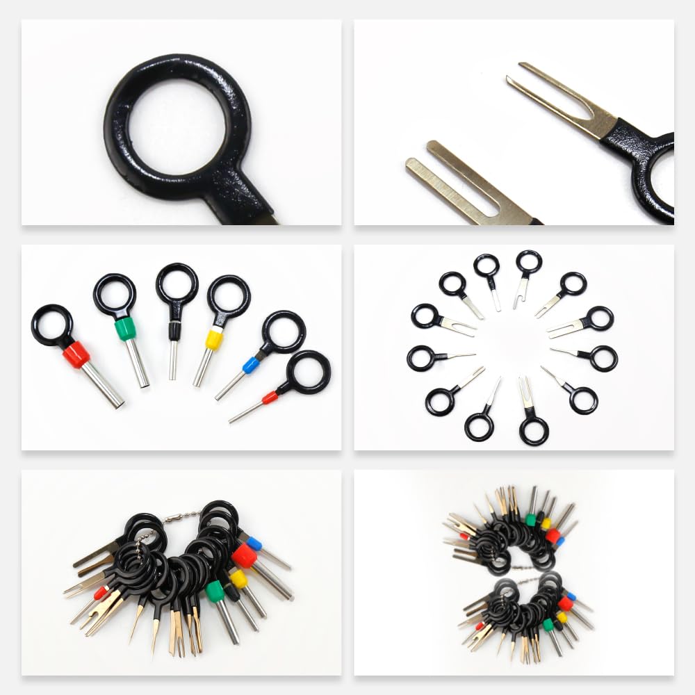 Kit di connettori a perno crimpato per auto elettrica auto 1/1,5/1,8/2,2/2,3/2,5/2,8/3,5 mm maschi e femminili guarnizioni per fili rimozione kit attrezzi moto ATV filo Ni