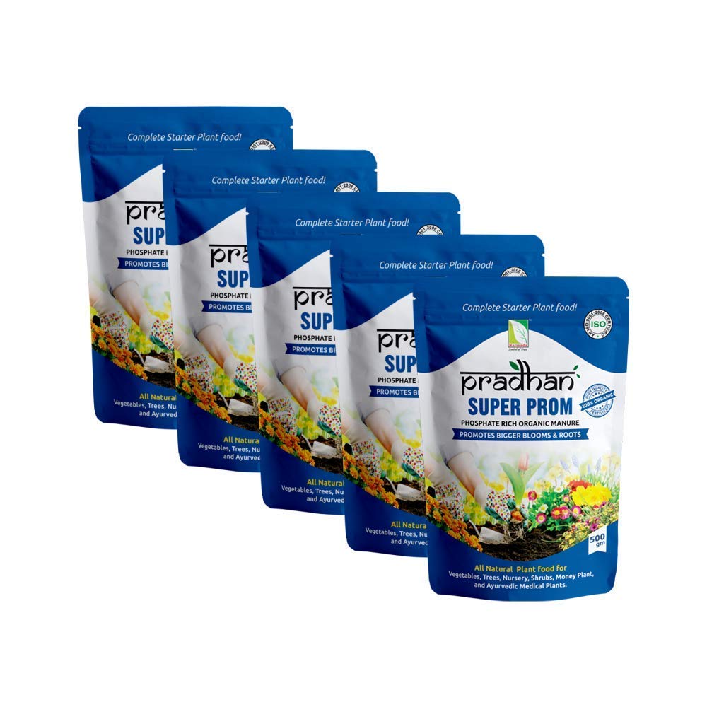 Green Paradise Super Prom Organic Fertilizer Granule By Pradhan-Pack Of 5(2500 Gram)