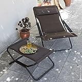 Lafuma Liegestuhl, Klappbar und verstellbar, Transabed, Air Comfort, Schwarz, LFM2853-6135 - 5