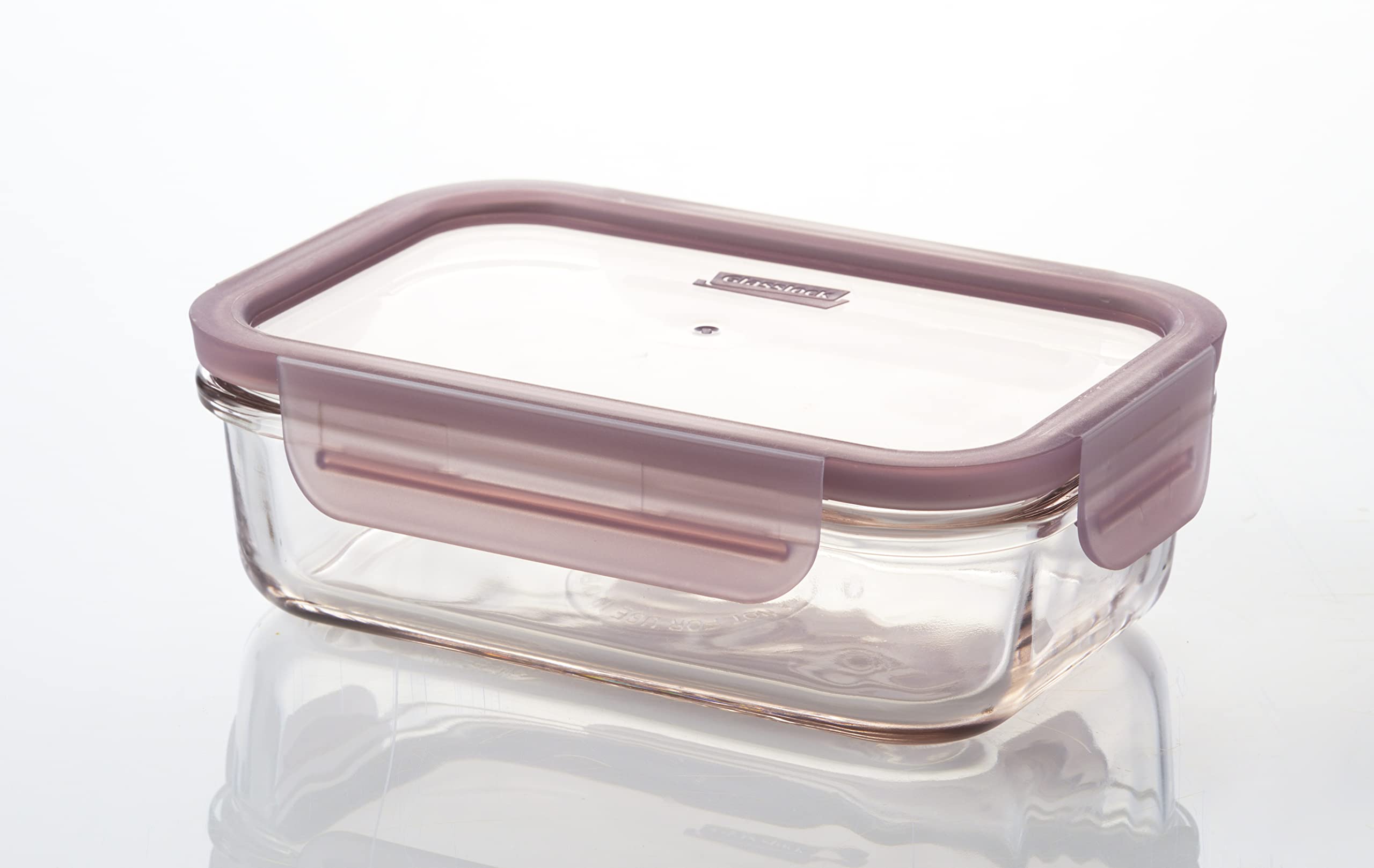 GLASSLOCKRectangular 695ML Pink