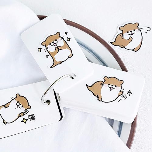 Miniatura 5 de Calcomanías para laptop de tamaño pequeño, 45 piezas de Doraking en caja, decoración de nutrias, calcomanías temáticas para laptop, planificadores,