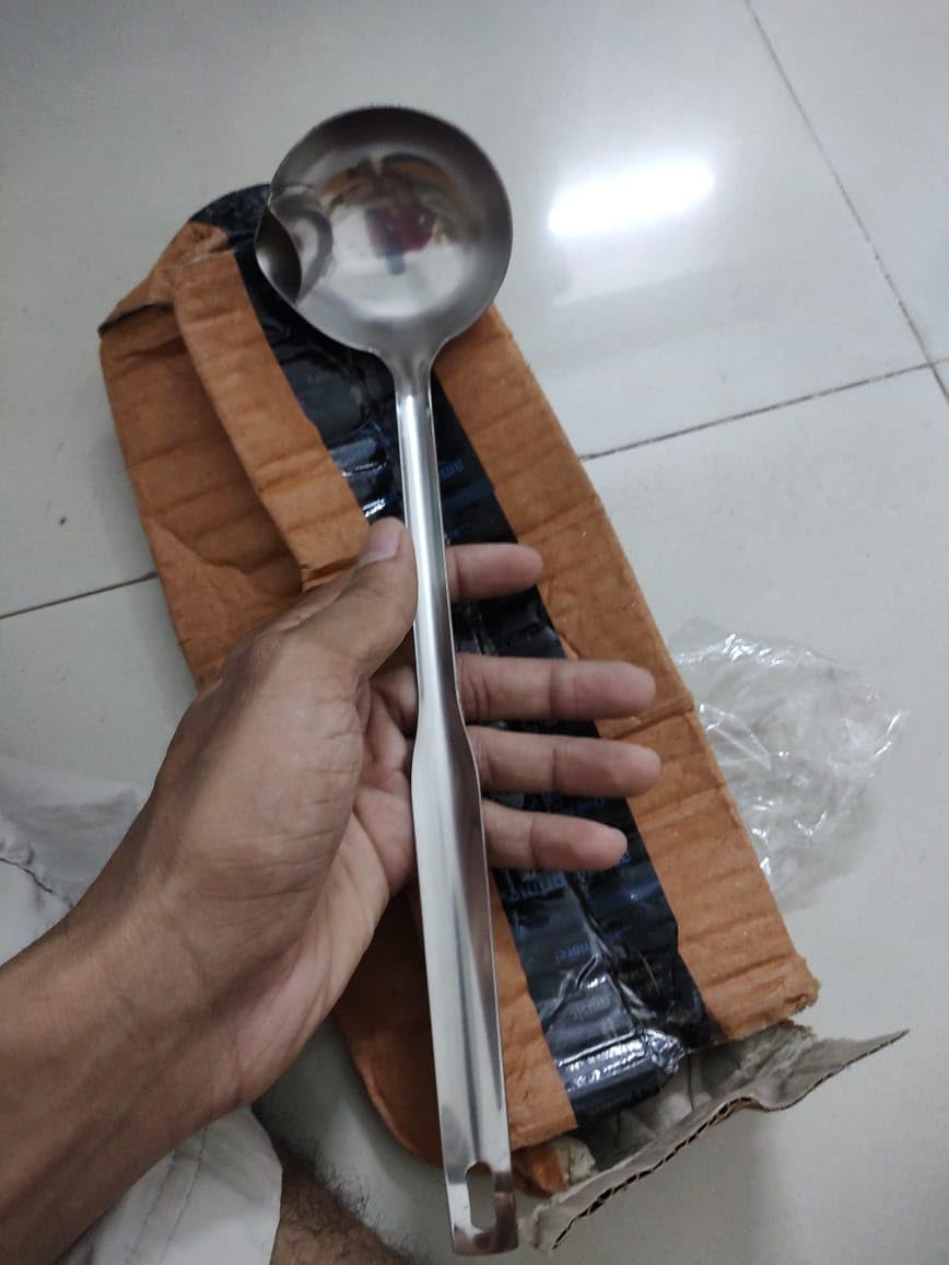 Buy Casakit Stainless Steel Oil Separator Soup Ladle - Oil Filter Spoon ...