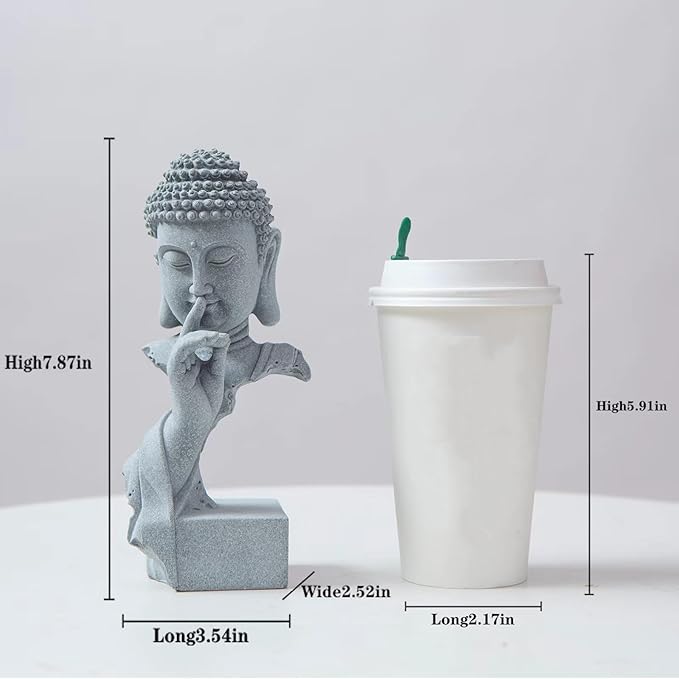 Estatua de Buda para Decoración del Hogar y Meditación miniatura 2