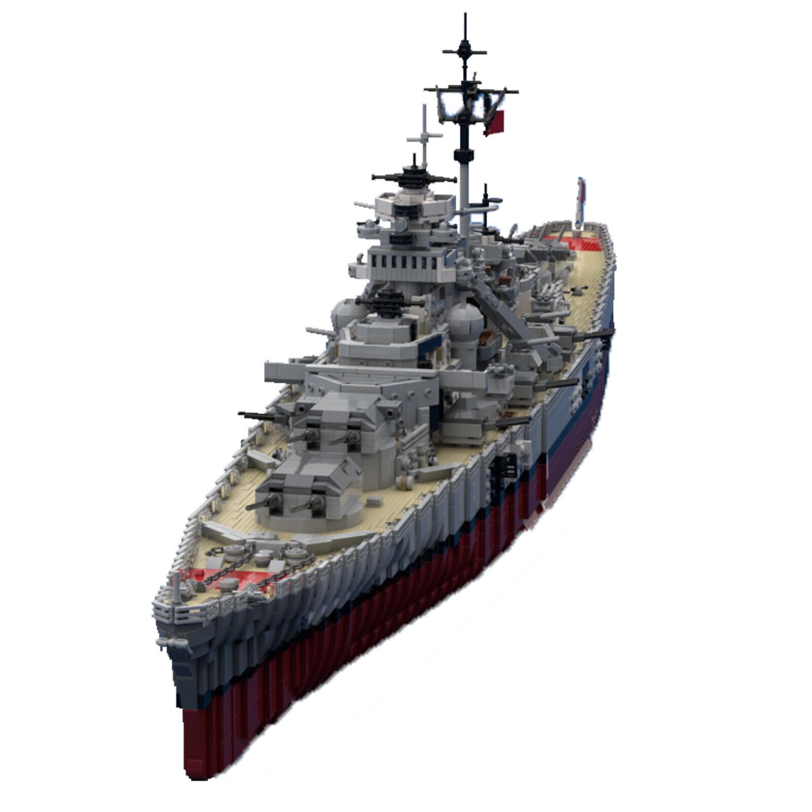 ZITIANYOUBUILD Bismarck Battleship Ship Model 1:200 Scale 7164