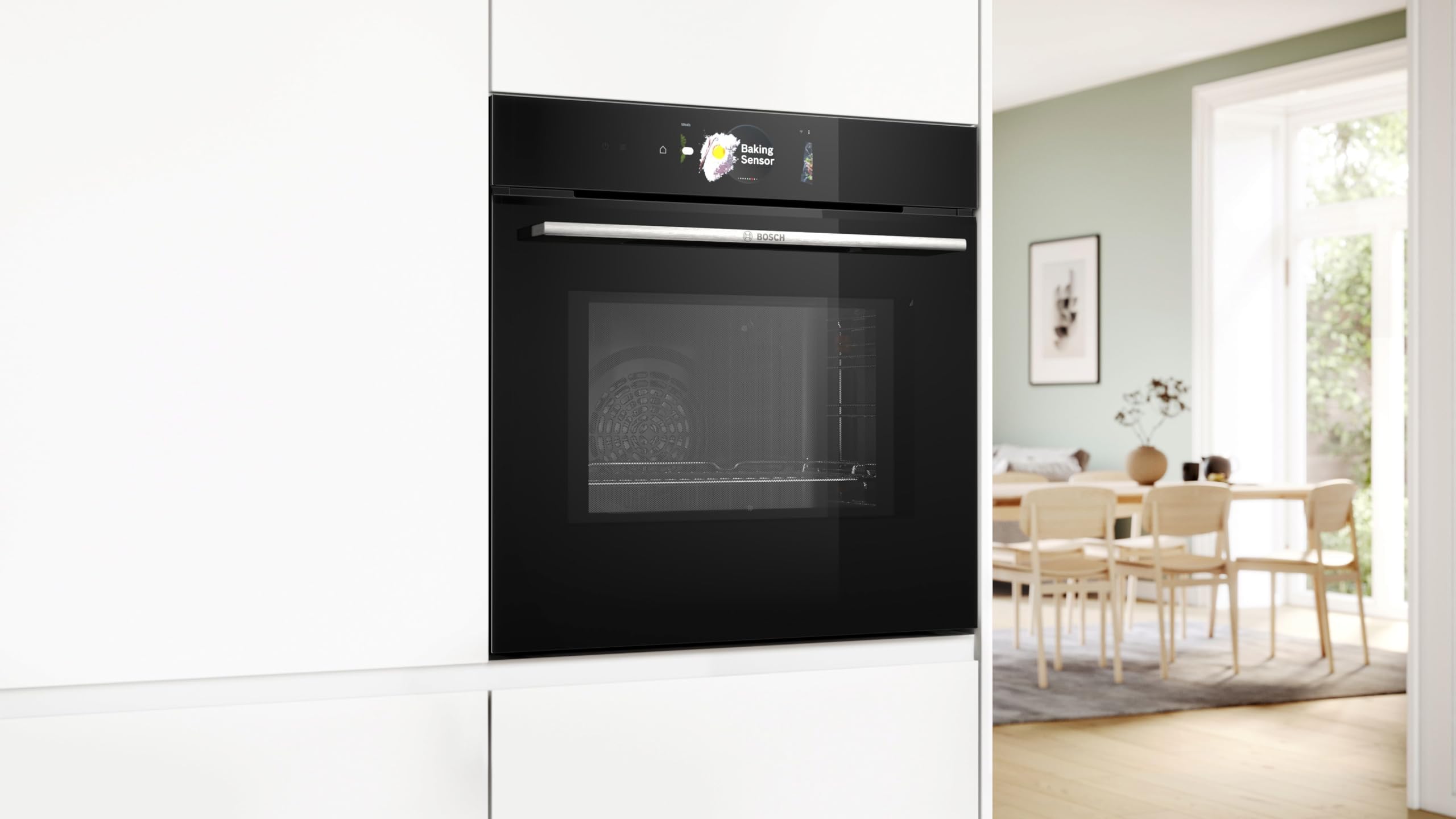 Bosch HMG778NB1 Einbau-Backofen Serie 8 60x60cm Mikrowellenfunktion Heißluft sanft Boost-Funktion Schwarz