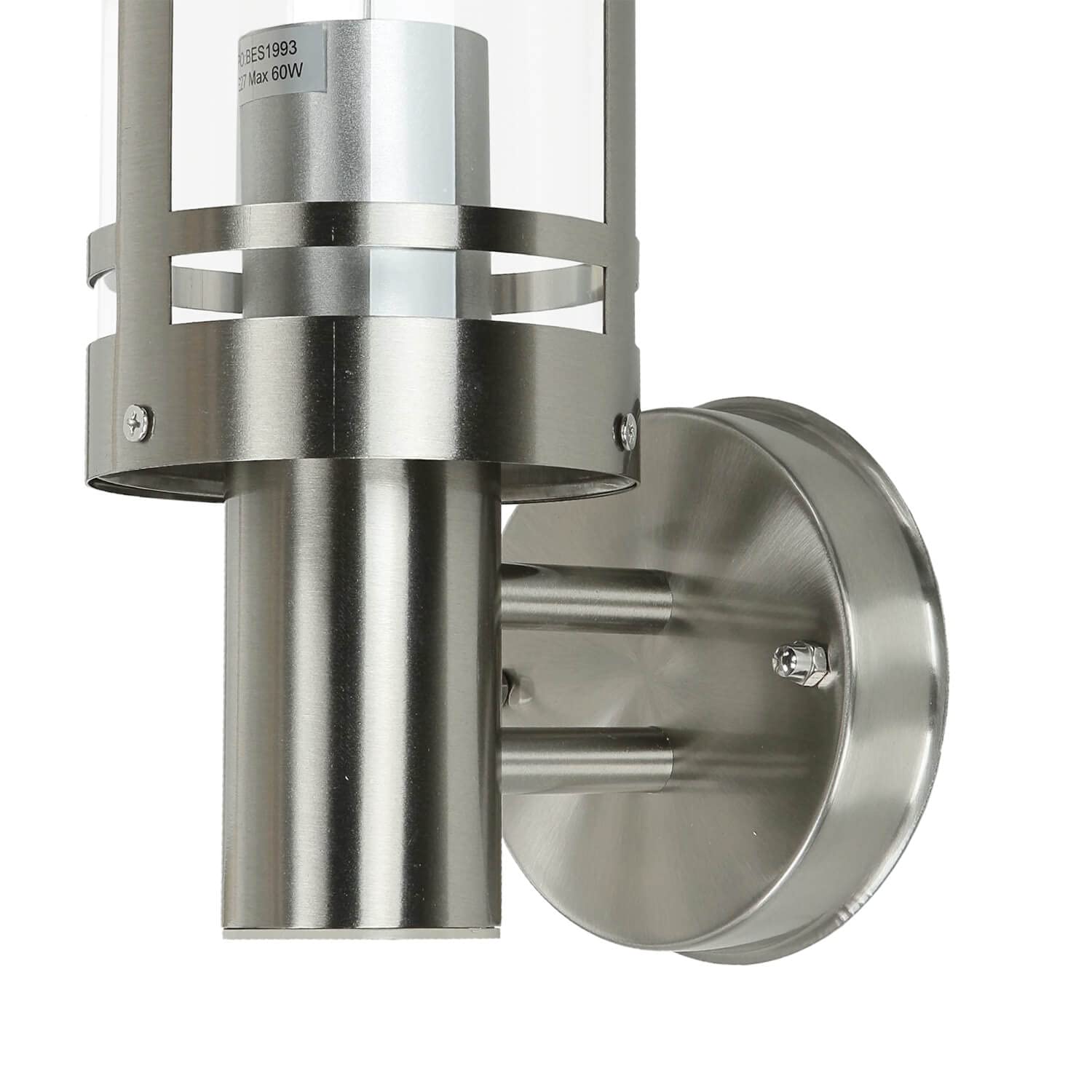 Easylight Außenlampe Edelstahl, Aussen Wandleuchte E27, B:11 cm, IP44, wetterfest, Garten, Terrasse, Balkon, Hoflampe Außen, aufwärts, Uplight, Außenlampe Wand