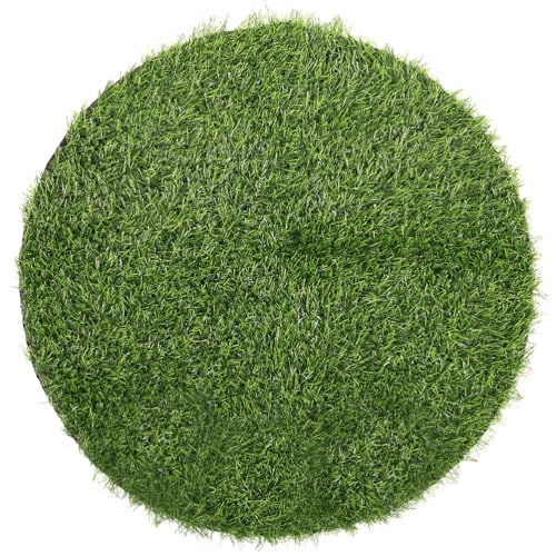Nappe ronde en gazon synthétique 60cm chemin de table vert décoration intérieure extérieure
