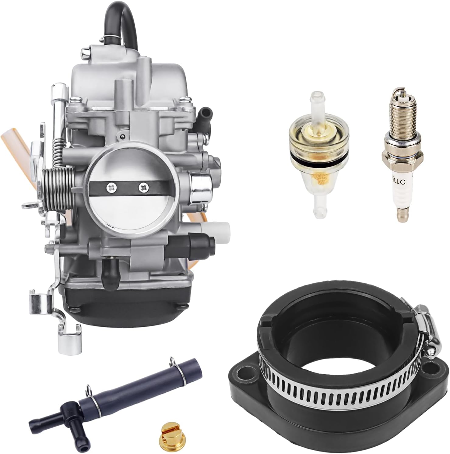 Carburetor Carb Intake Manifold Boot Filter For Kawasaki KLR650 1987-2007 15001-1327 15001-1368