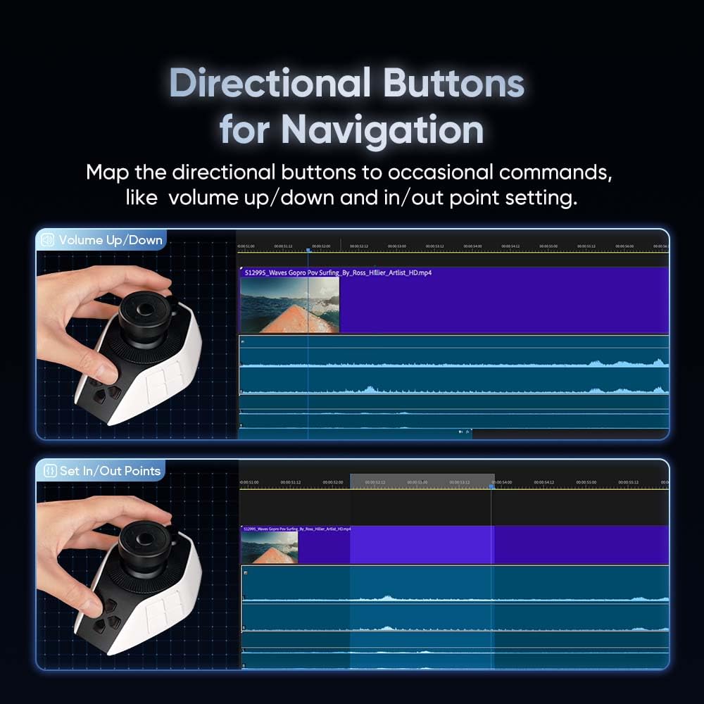 XPPen Pilot Pro Console d’Édition – Contrôleur Vidéo avec Plus de100 Raccourcis Personnalisables, Conçu pour Montage, Postproduction, Publicités, Vlogs et Vidéos Courtes