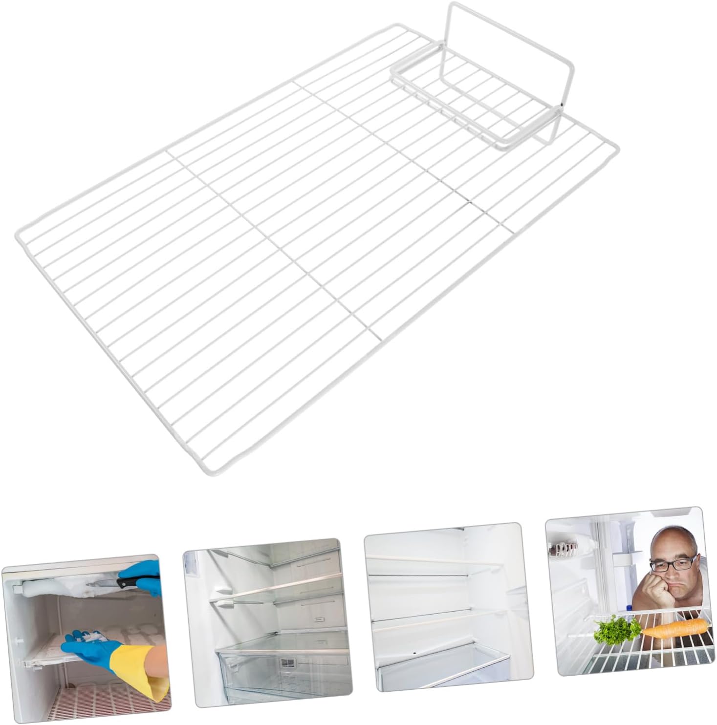 Luxshiny Fridge Divider Wire Separator for Efficient Food Storage Iron Mesh Freezer Partition for Organized Refrigerator Use Versatile Storage for Home and Supermarket