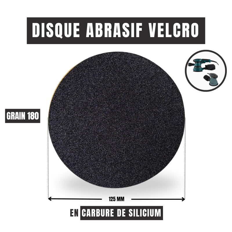 Disques abrasifs en carbure de Silicium - Ø 125 mm 180 10 - Harmony Béton
