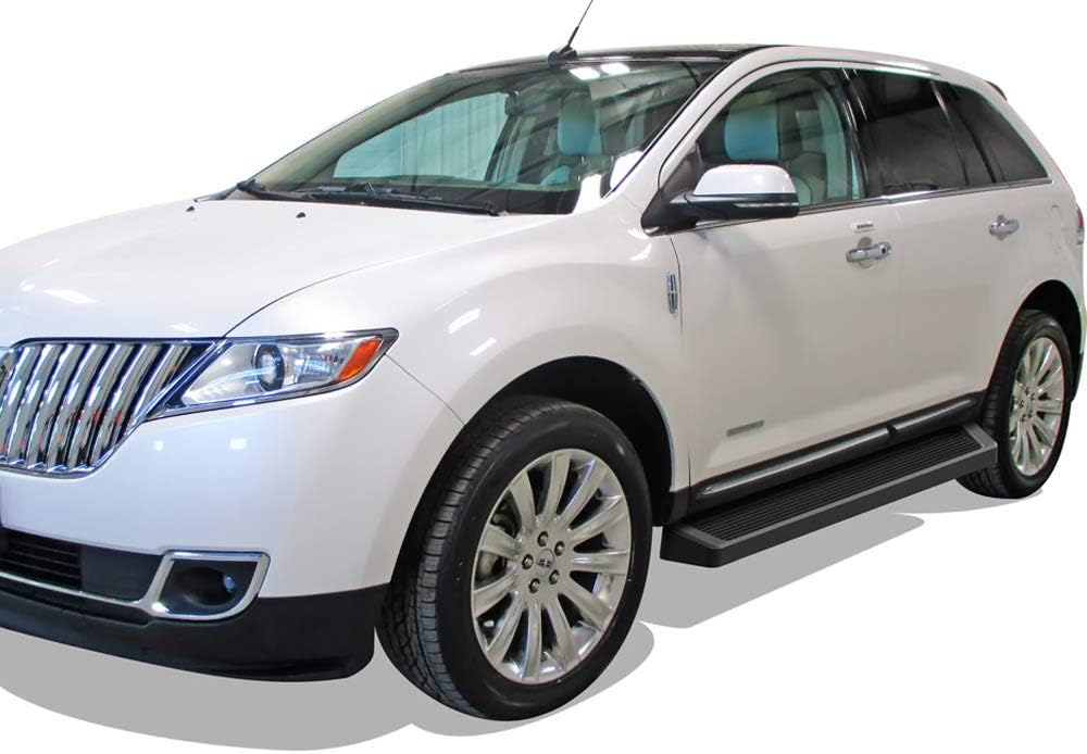 APS Running Boards (Nerf Bars Side Steps Step Bars) Compatible with Ford Edge 2007-2014 & Lincoln MKX 07-15 (Exclude Sport Eco-Boost Model) (Black Running Board Style)