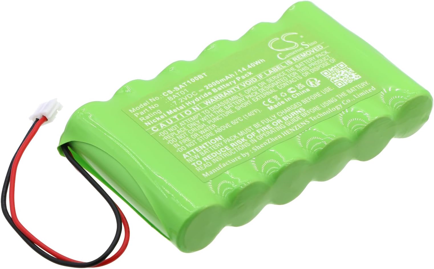 Cameron Sino Battery for Scantronic i-on Compact PN:Scantronic BAT01 2000mAh / 14.40Wh