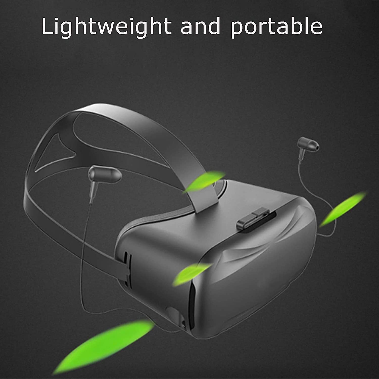 VR Auriculares, Auriculares de Realidad Virtual, 4d VR Gafas for películas y Videojuegos - Gafas de Realidad Virtual VR Gafas compatibles con teléfonos Dentro de 4.5"-6.7" (Color : A)