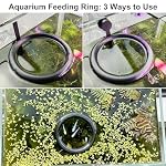 Magnetic Fish Feeding Ring, Aquarium Floating Feeder, Self-Adjusting to Water Level Fish Food Holder for Betta Goldfish Guppy Turtle - Image 5