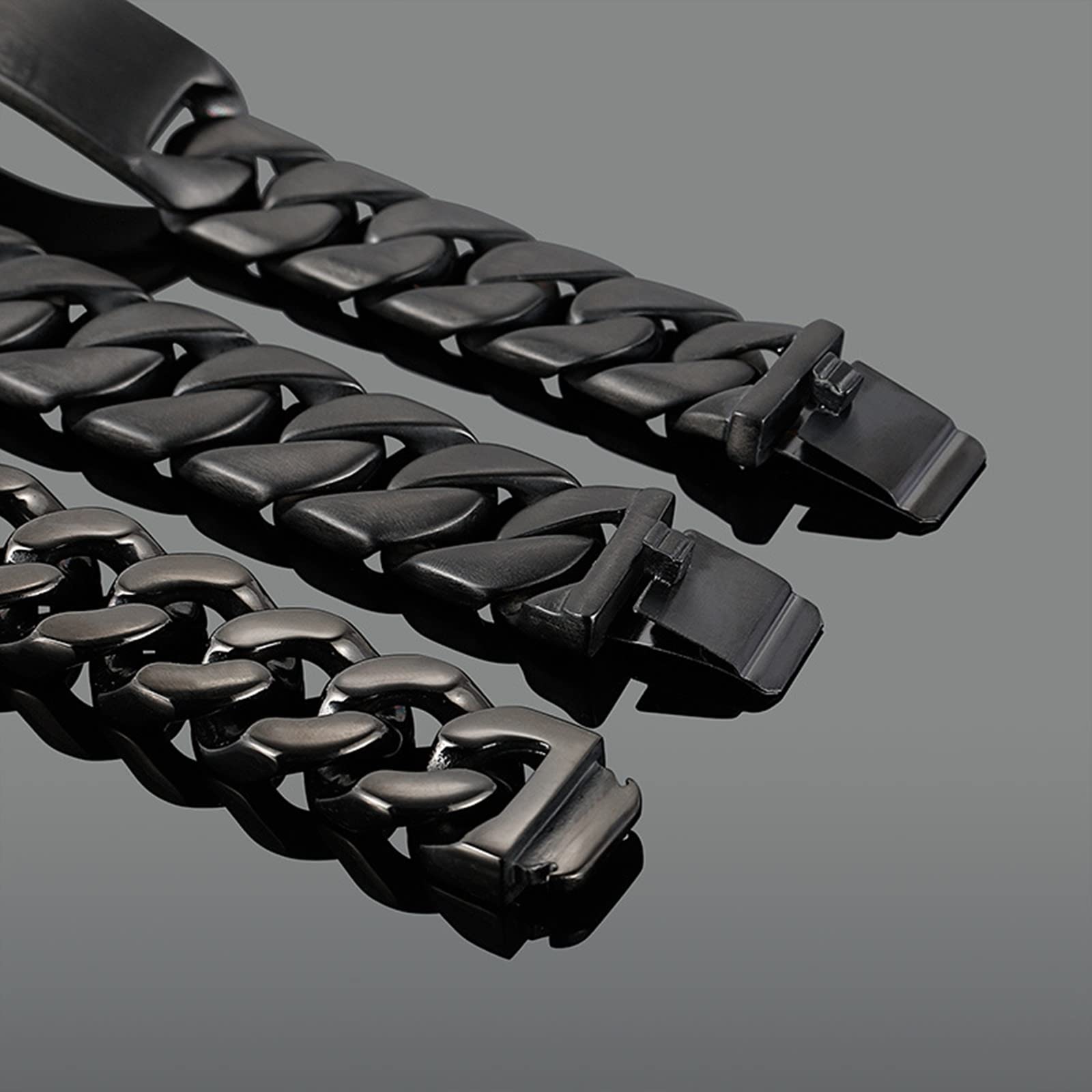 Bracelets, Armband Herren Edelstahl Rostfreier Stahl Panzerkette Druckknopfverschlüsse Personalisiertes Modedesign Armband für Herren