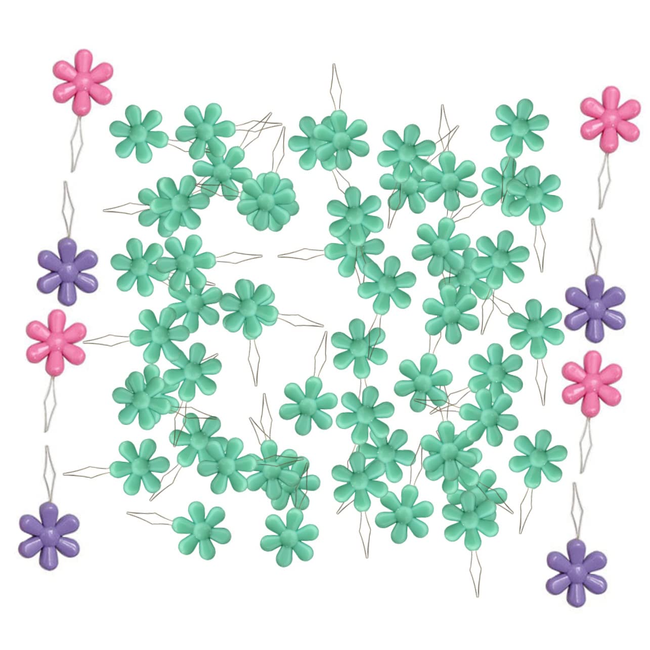 4 Set di Infila Ago A Forma di Fiore per Cucire Ricamo Infila Ago A Mano 50 Pezzi * 4