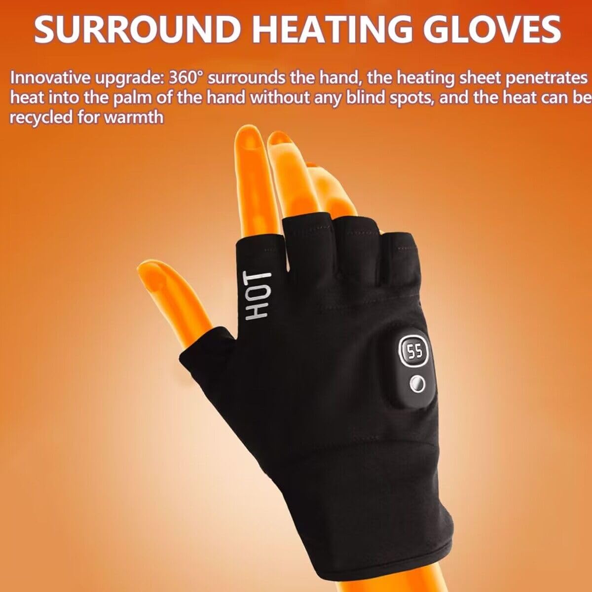 Fingerless Gloves For Cold Office Flintronic USB Heated Gloves