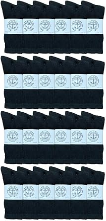 Yacht & Smith Mens Wholesale Bulk Cotton Socks, Athletic Sport Socks Shoe Size 10-13
