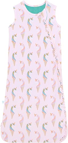 Miniatura 1 de Posh Peanut Manta para bebé  Bolsa de dormir sin mangas con volantes para recién nacido, viscosa de bambú, ropa infantil  .5 TOG (helado de