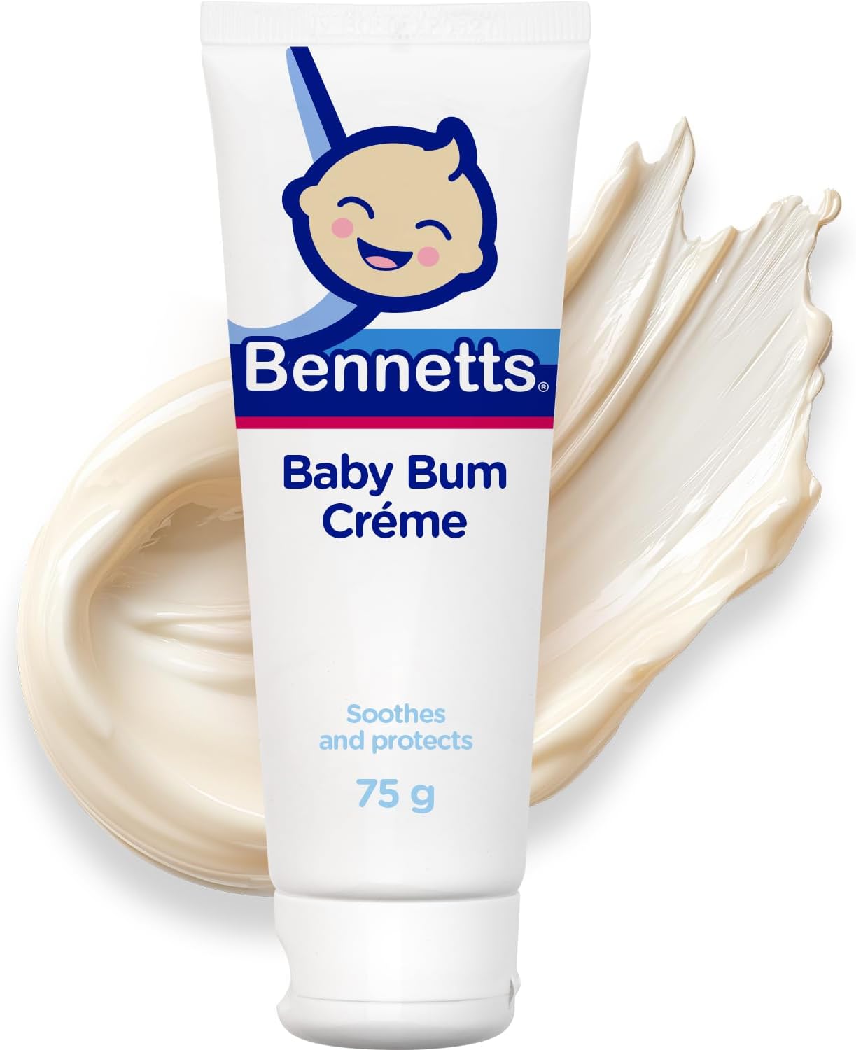 Bennett’s Baby Nappy Crème – Diaper Rash Cream for Sensitive Skin – Soothes & Protects Baby Skin with Lavender – Gentle, Non-Greasy, Pharmacist-Formulated, Daily Nappy Care-75ml