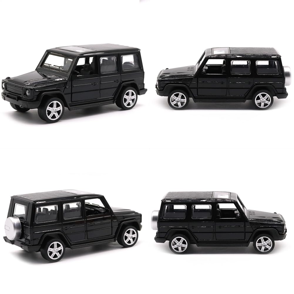 Decorazione Di Auto Giocattolo Dei Cartoni Animati Per Bambini, Mini Auto Giocattolo Fuoristrada, Modello Di Auto Apribile, Adatto a Set Di Regali e Regali Per Collezionisti (Nero)